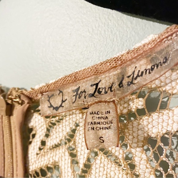 For Love and Lemons Metzi Floral Mirror Slit Lace Midi Dress - Picture 7 of 10